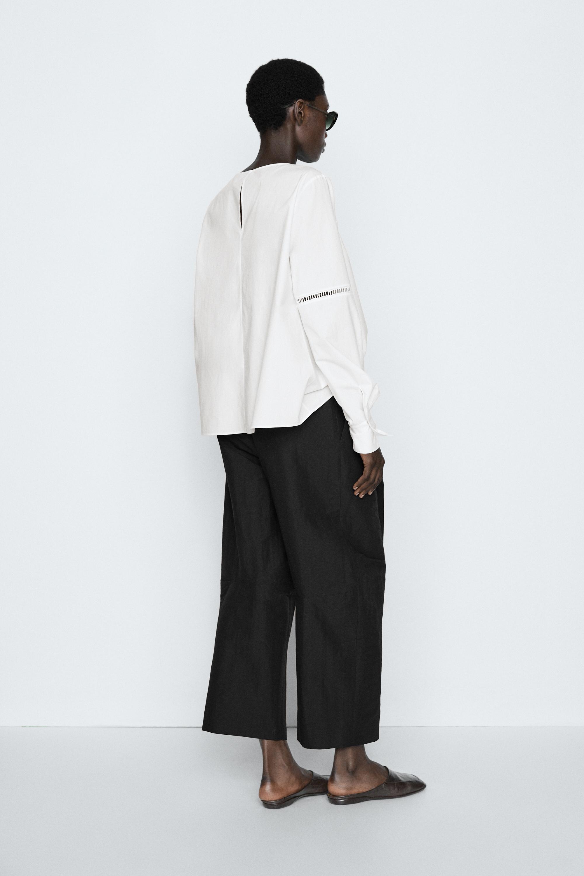 100% Cotton Puffed Sleeve Blouse - STUDIO